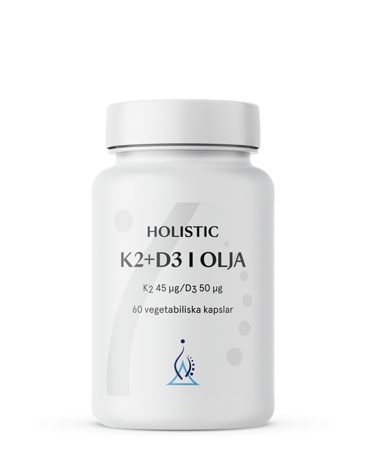 Holistic K2+D3 i olja, 60 kapslar