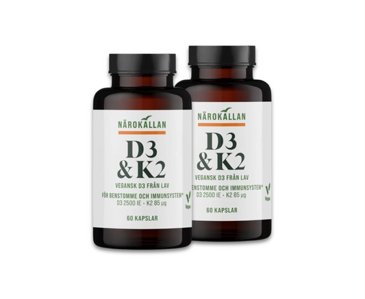Närokällan D3 & K2 60 kapslar, 2-Pack